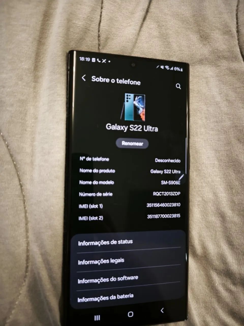 Samsung S22 Ultra.