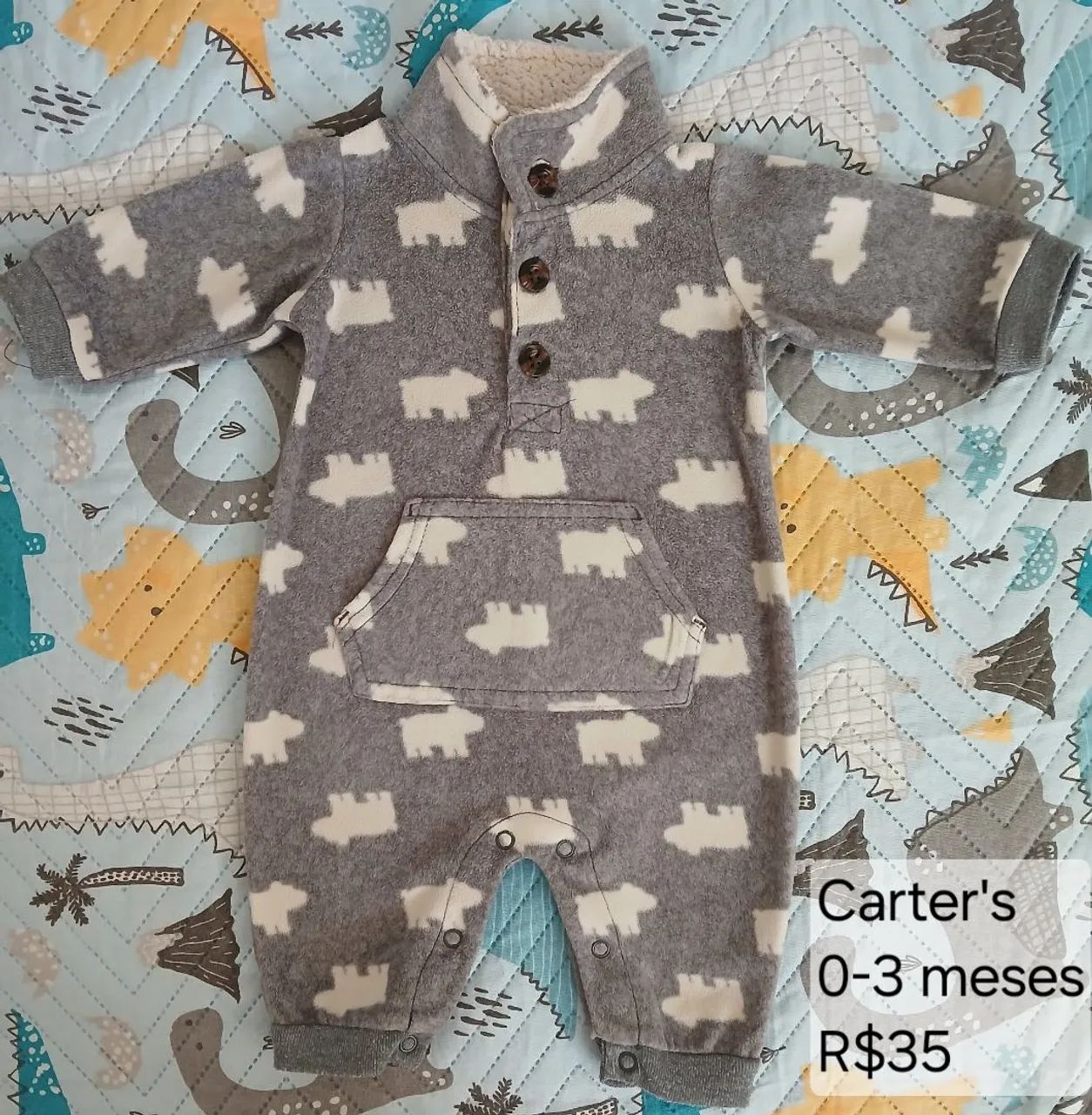 Roupas Carter's 3m - 4 macacão por 100 - Foto 5