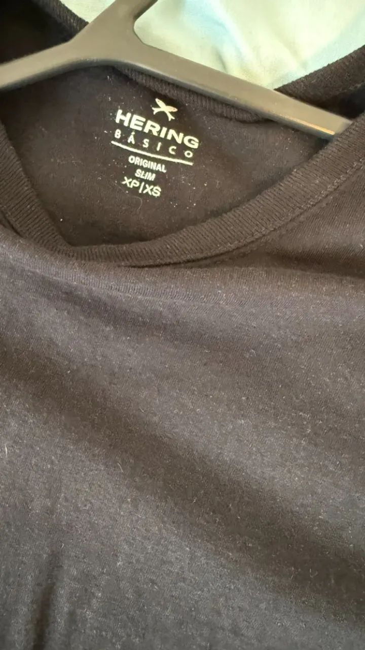 2 Camisas Hering Cinza e preta XP - Foto 3