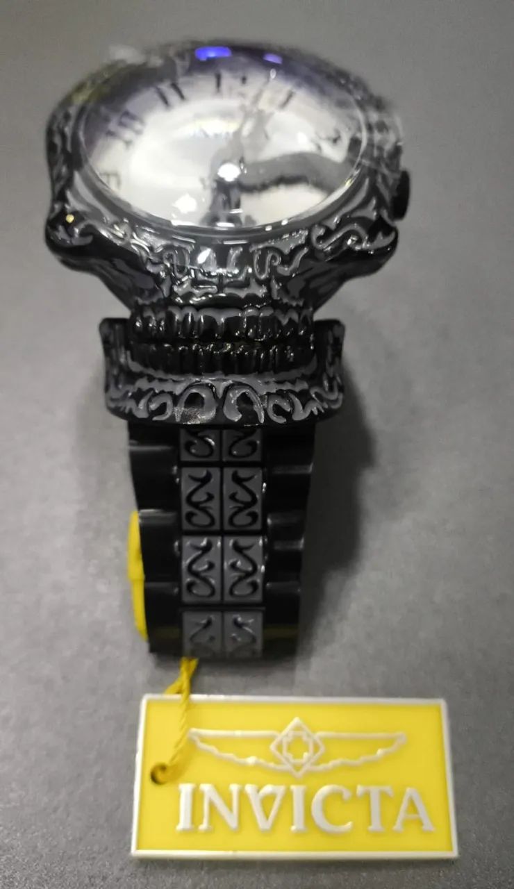 Relógio Invicta Artist Series Skull Black Skeleton 33967 - Foto 5