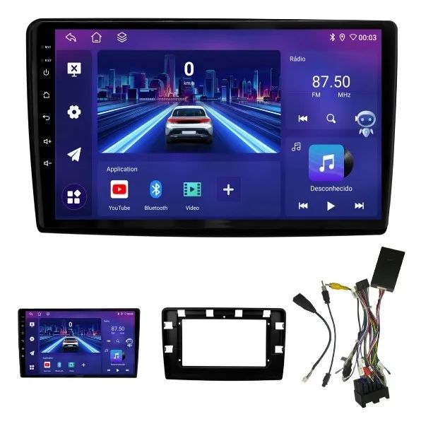 Central Multimídia Octacore 10 Polegadas 4Gb/64Gb 4G EcoSport 2018