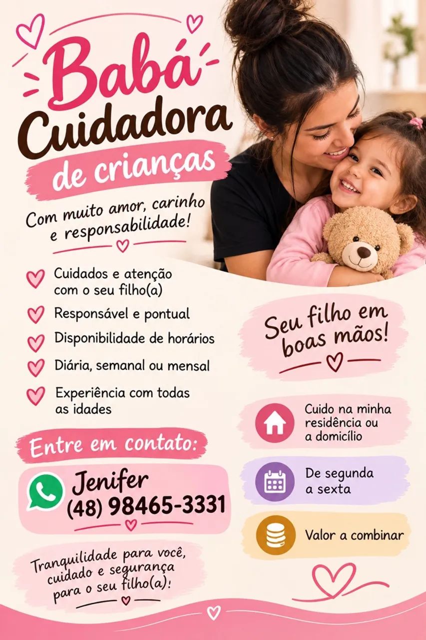Baba/Cuidadora de Crianças 
