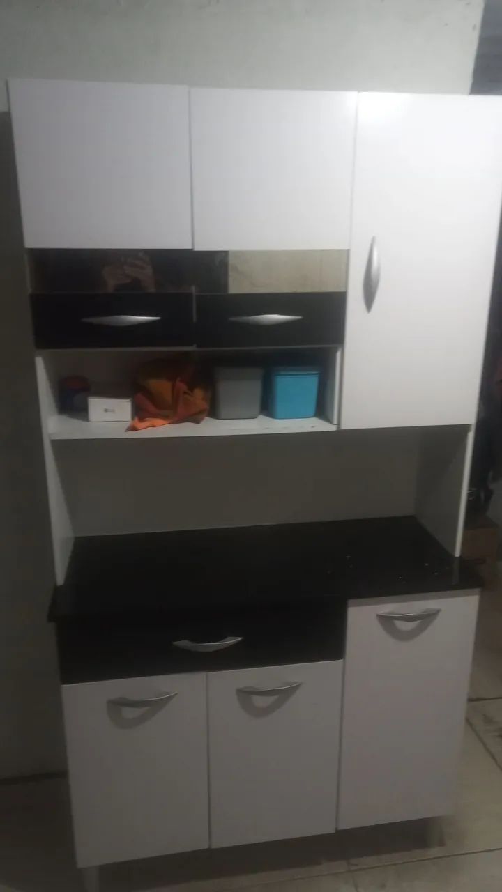 Armário de Cozinha Preto e Branco Novo e usado  - Foto 3