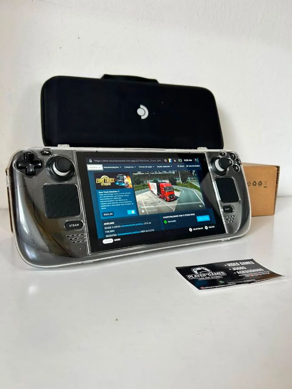 Steam Deck 256GB + 512GB  Impecável (Aceito Cartão)