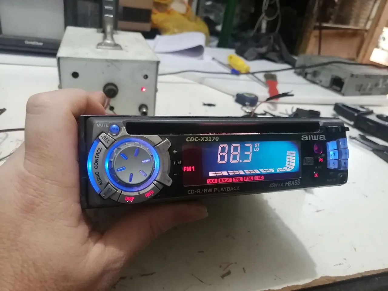 Rádio Aiwa Cdc x3170 funcionando!