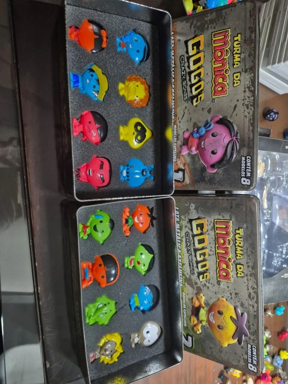 Lote Gogo's Crazy Bones Turma da Mônica + FutGogo's Futebol