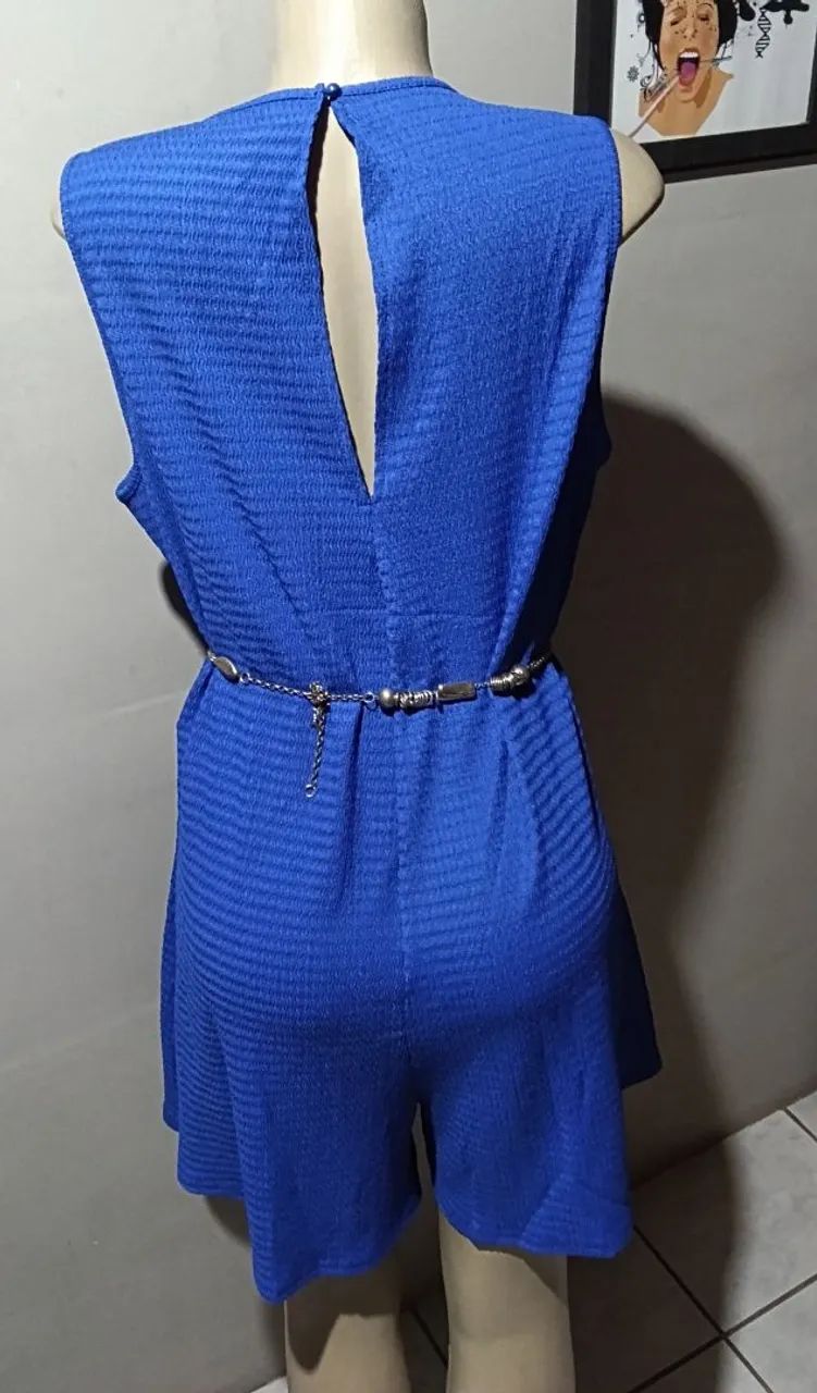 Macacão Shein ,G1 azul Royal  - Foto 3