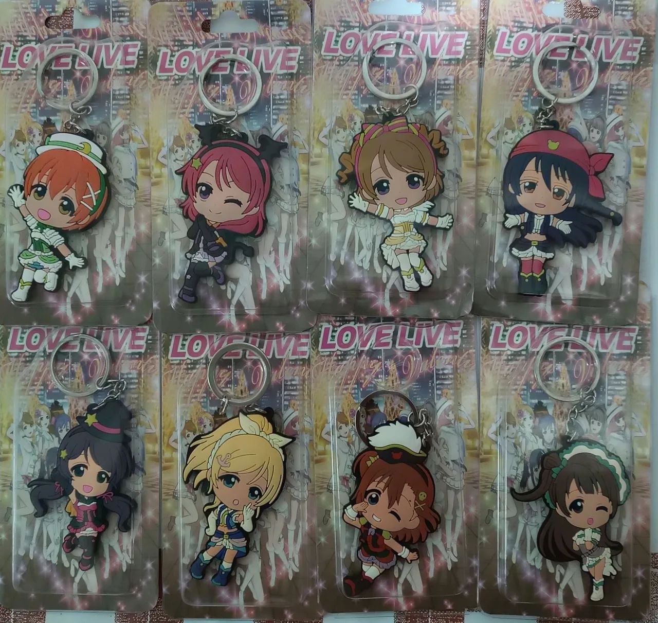 Chaveiros emborrachados Love Live