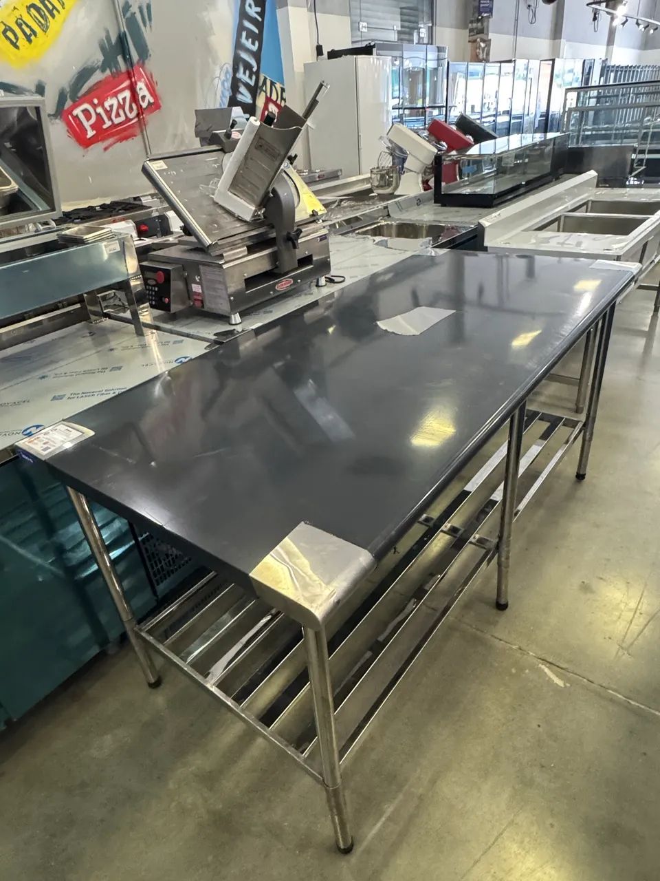 Mesa Aço Inox 430 1,90x0,90 Multiuso - Imeca - Foto 3