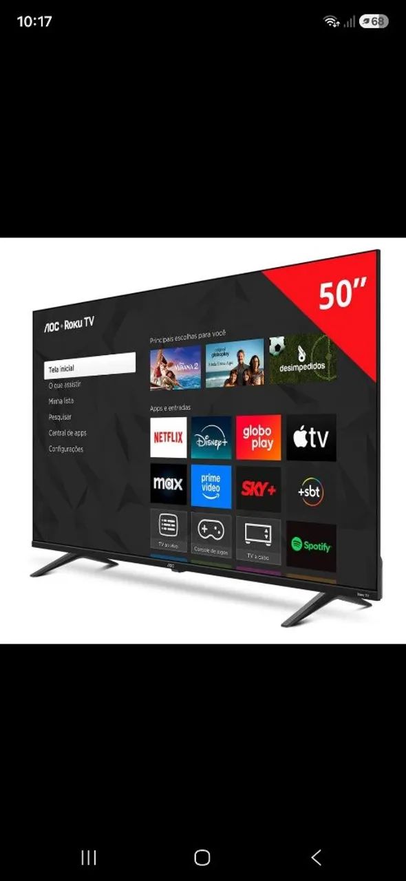 TV sistema Roku 50 polegadas  - Foto 2