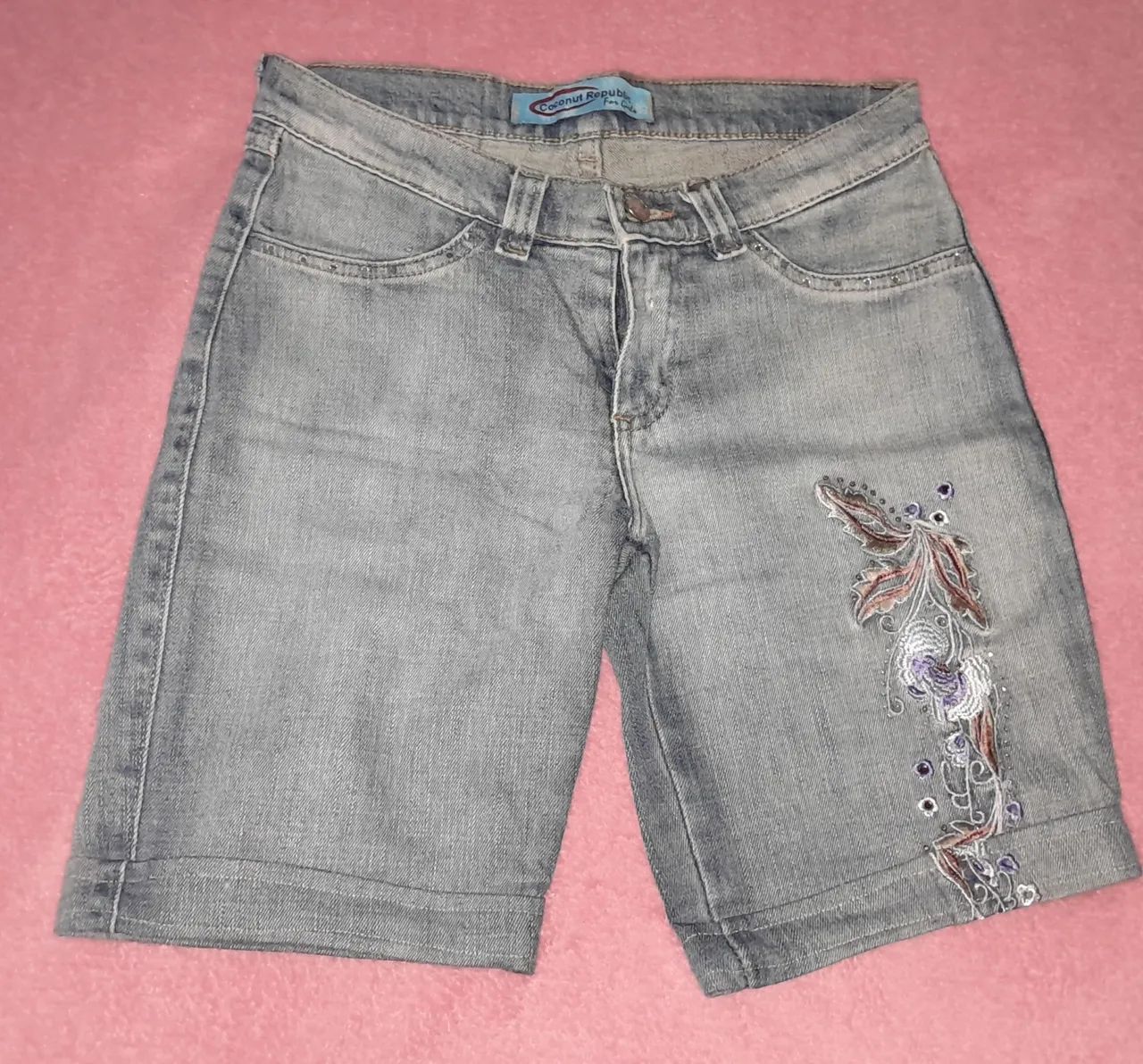 Bermuda jeans + Regata preta  - Foto 3
