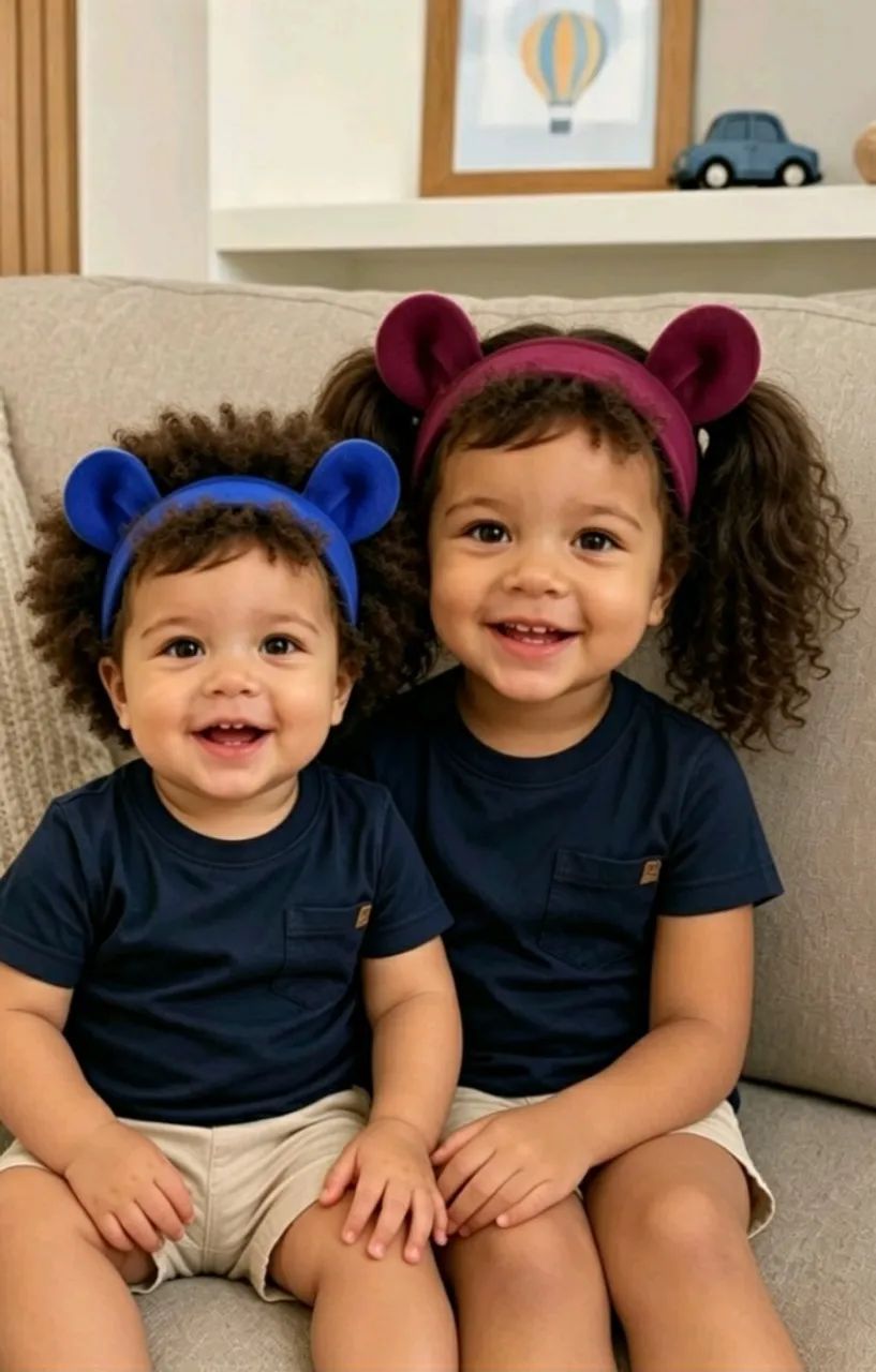 KIT COM 3 FAIXAS TED ORELHINHAS MALHA MACIA PRODUTO NACIONAL RECÉM NASCIDO  BEBÊ/ INFANTIL - Foto 5