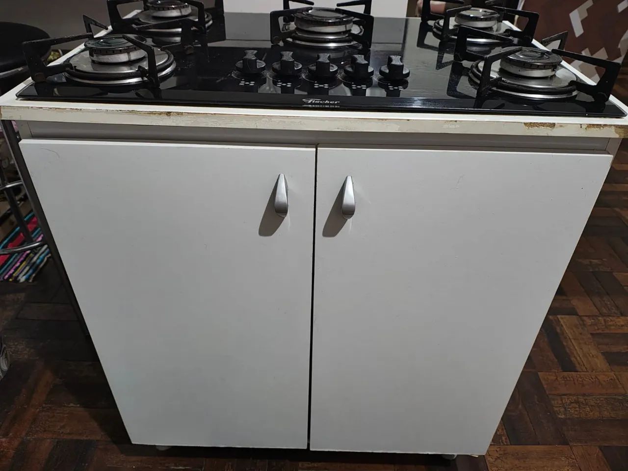 Fogão Cooktop Fischer com balcão - Foto 3
