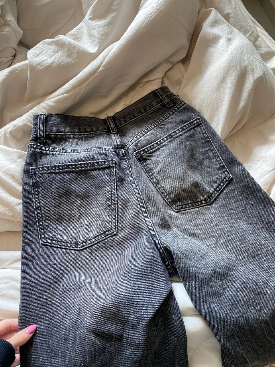VENDO CALÇA ZARA JEANS PRETA 32 - Foto 4