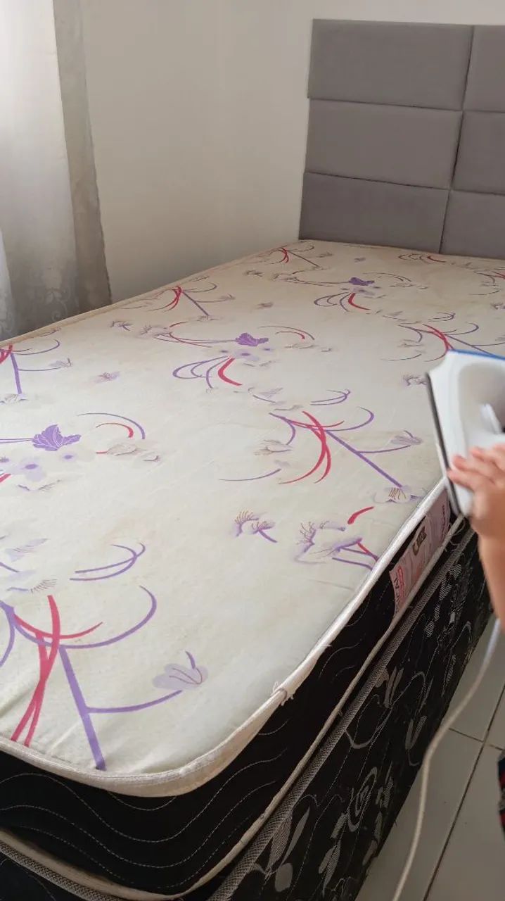 Cama box  de solteiro + colchão de solteiro  - Foto 3