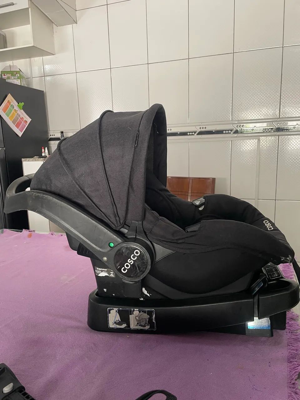 Bebê conforto Cosco Guardian com base  - Foto 5