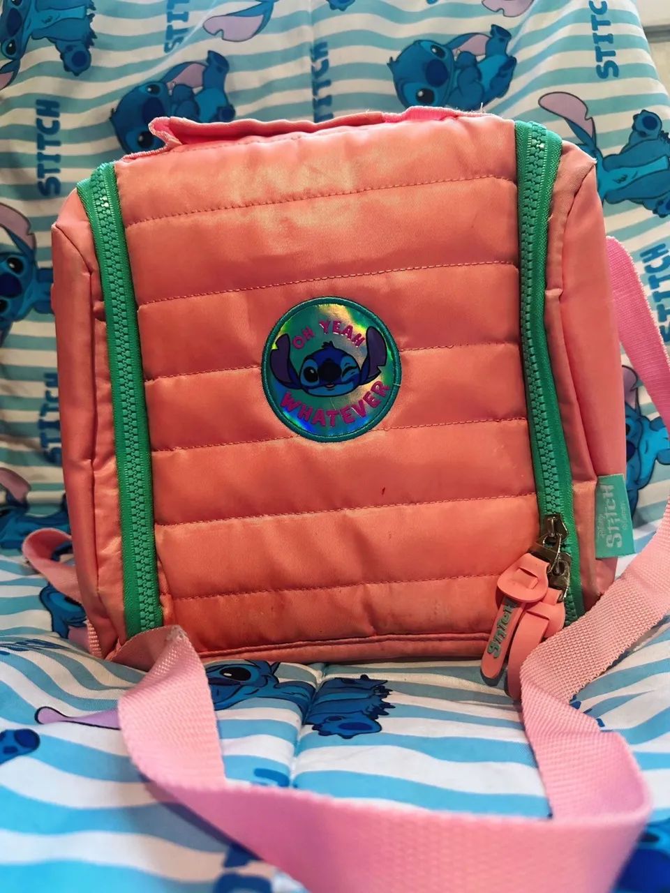 Mochila e lancheira Stitch original  - Foto 3