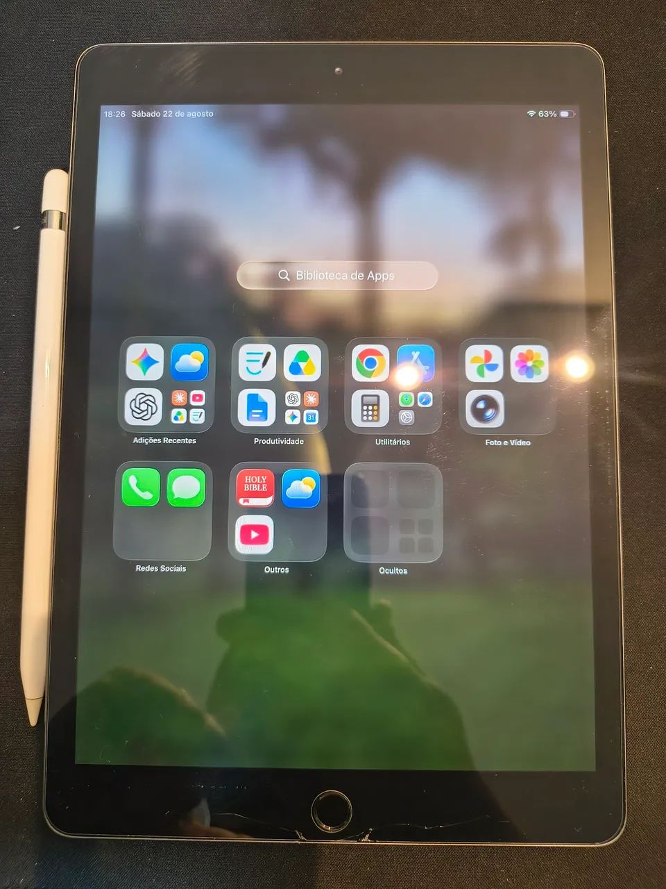 Ipad 8ª Geração+ Apple pencil