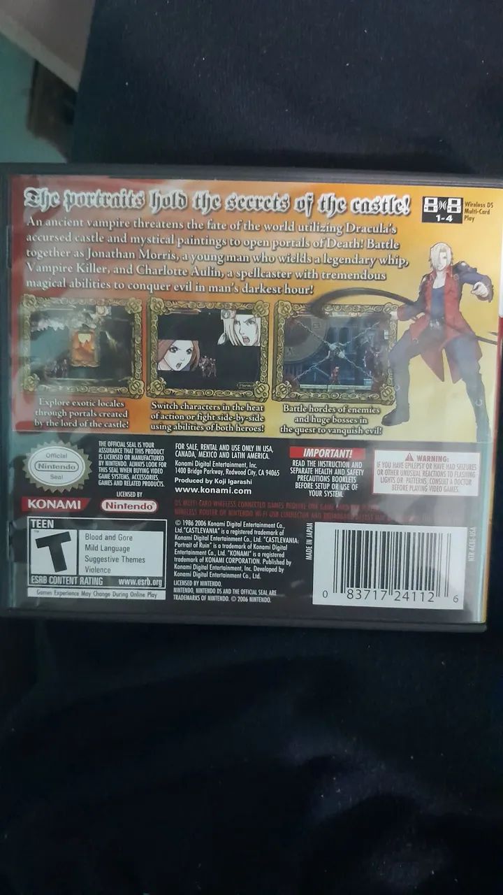 Castelvania Portrait of Ruin Nintendo DS - Foto 2
