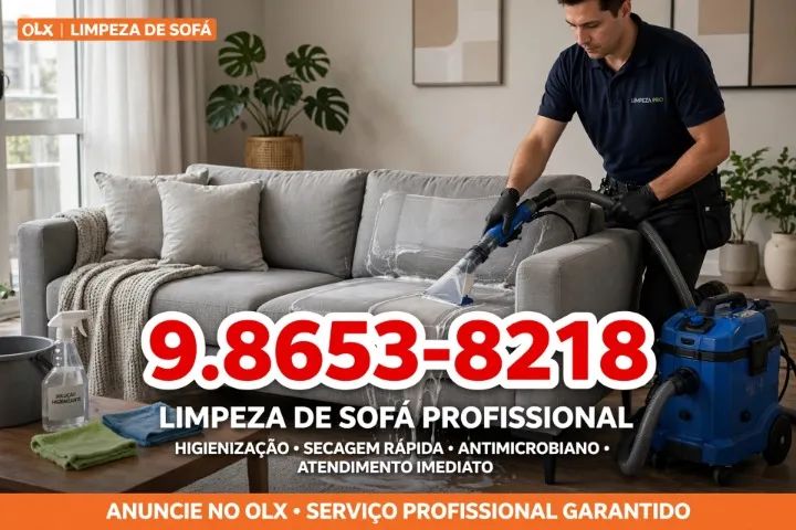 Limpeza de sofá 