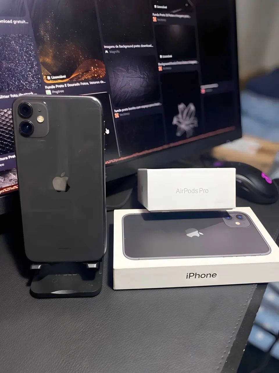 iPhone 11 + Airpods Pro + 3 Capinhas - Foto 2