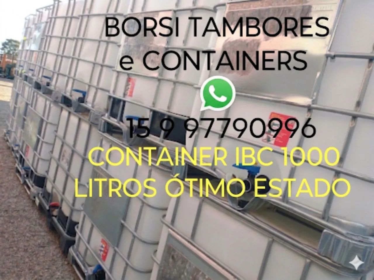 Bombona 60 Litros Tambor Plástico Container IBC Galão Caixa  - Foto 5