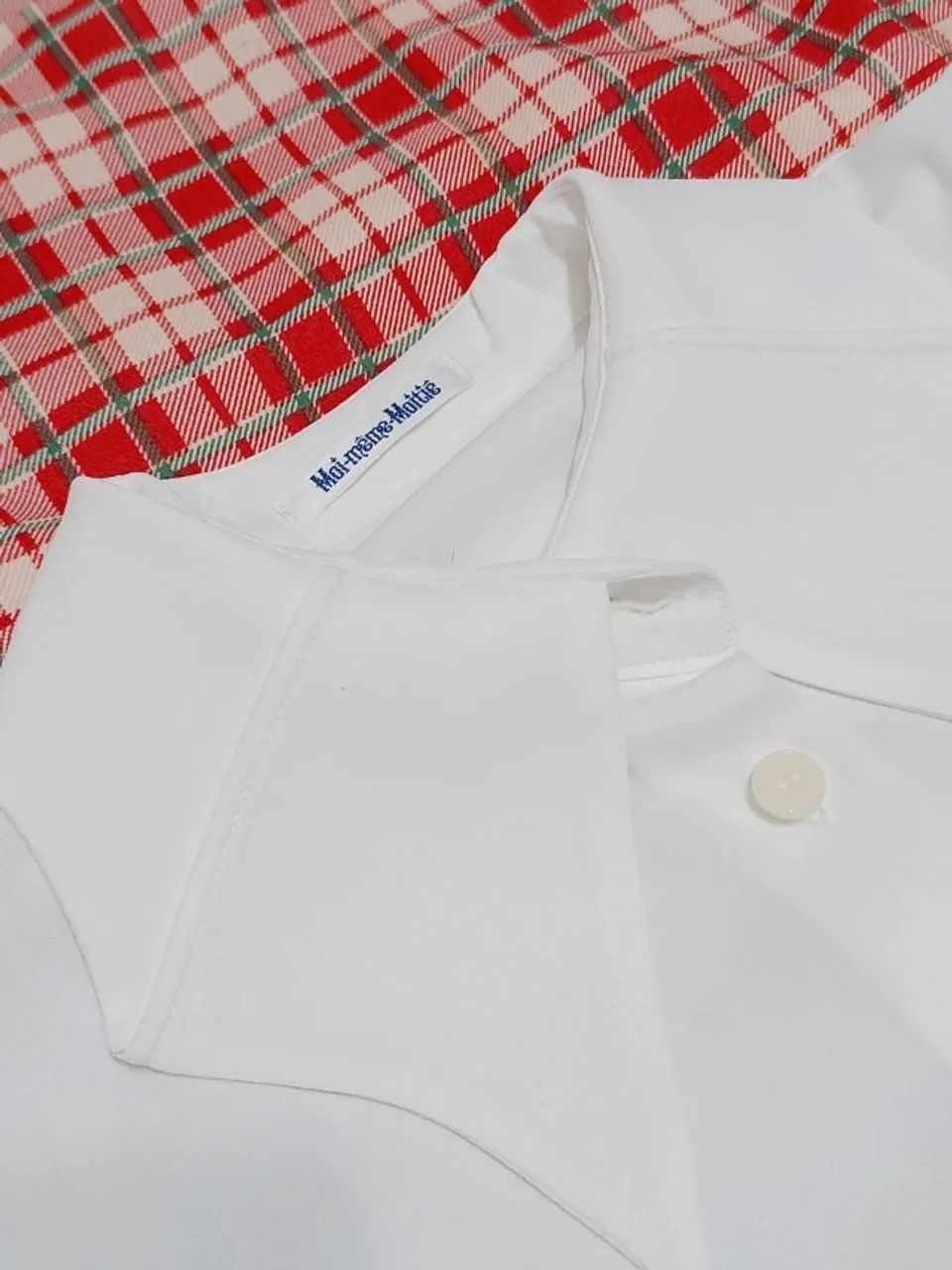 Bat Collar Blouse Moi-même-Moitié - Foto 4