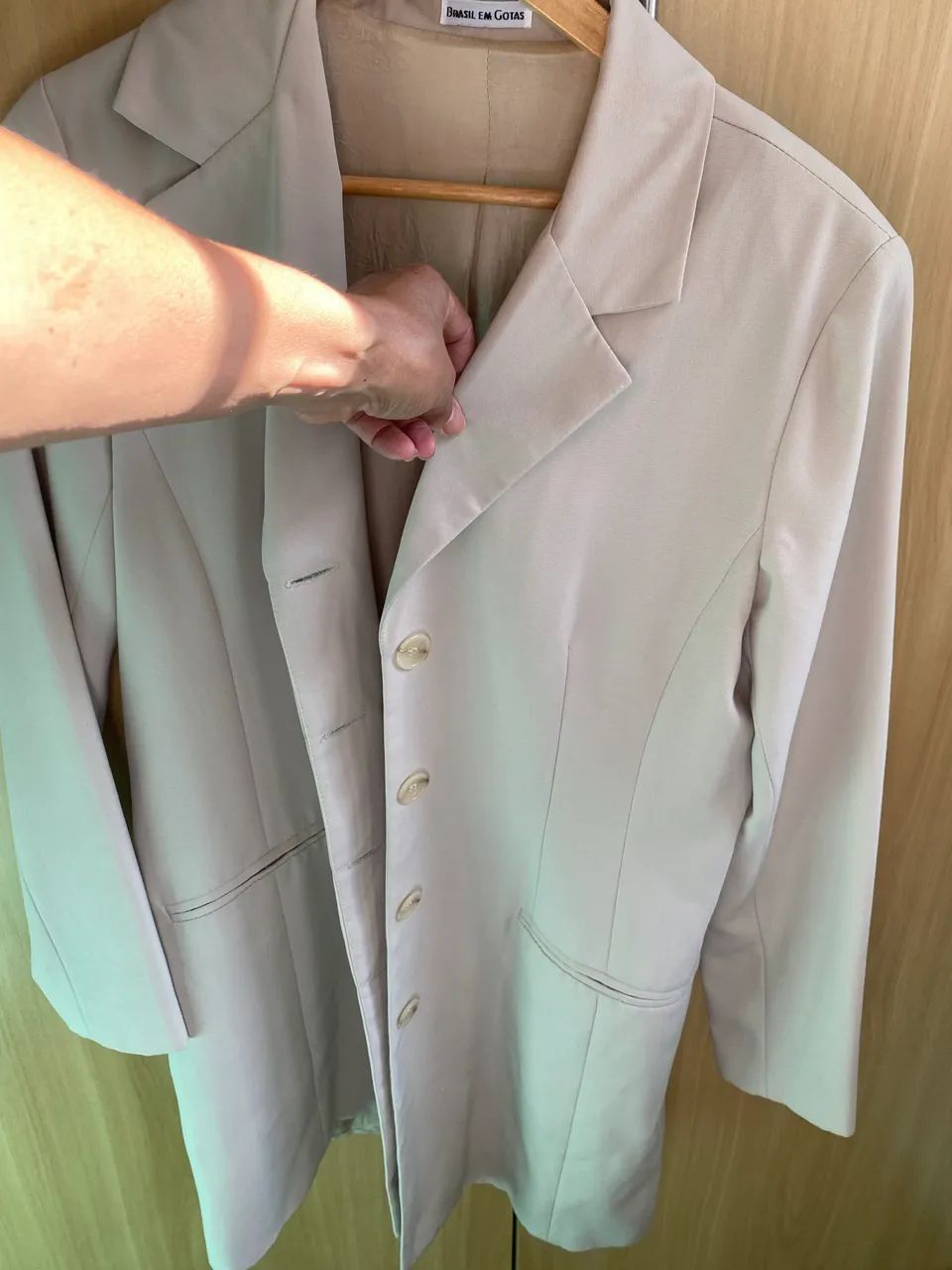 Blazer alongado - Brasil em gotas - M - Foto 4