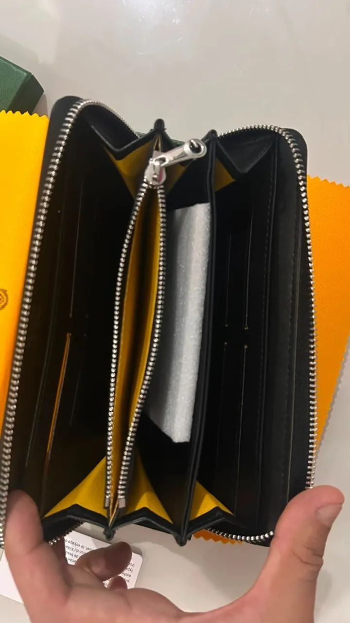 CARTEIRA GOYARD BLACK MATIGNON COURO  - Foto 2