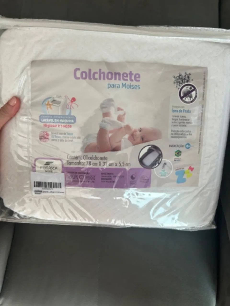 Colchão para carrinho de bebê Moisés 