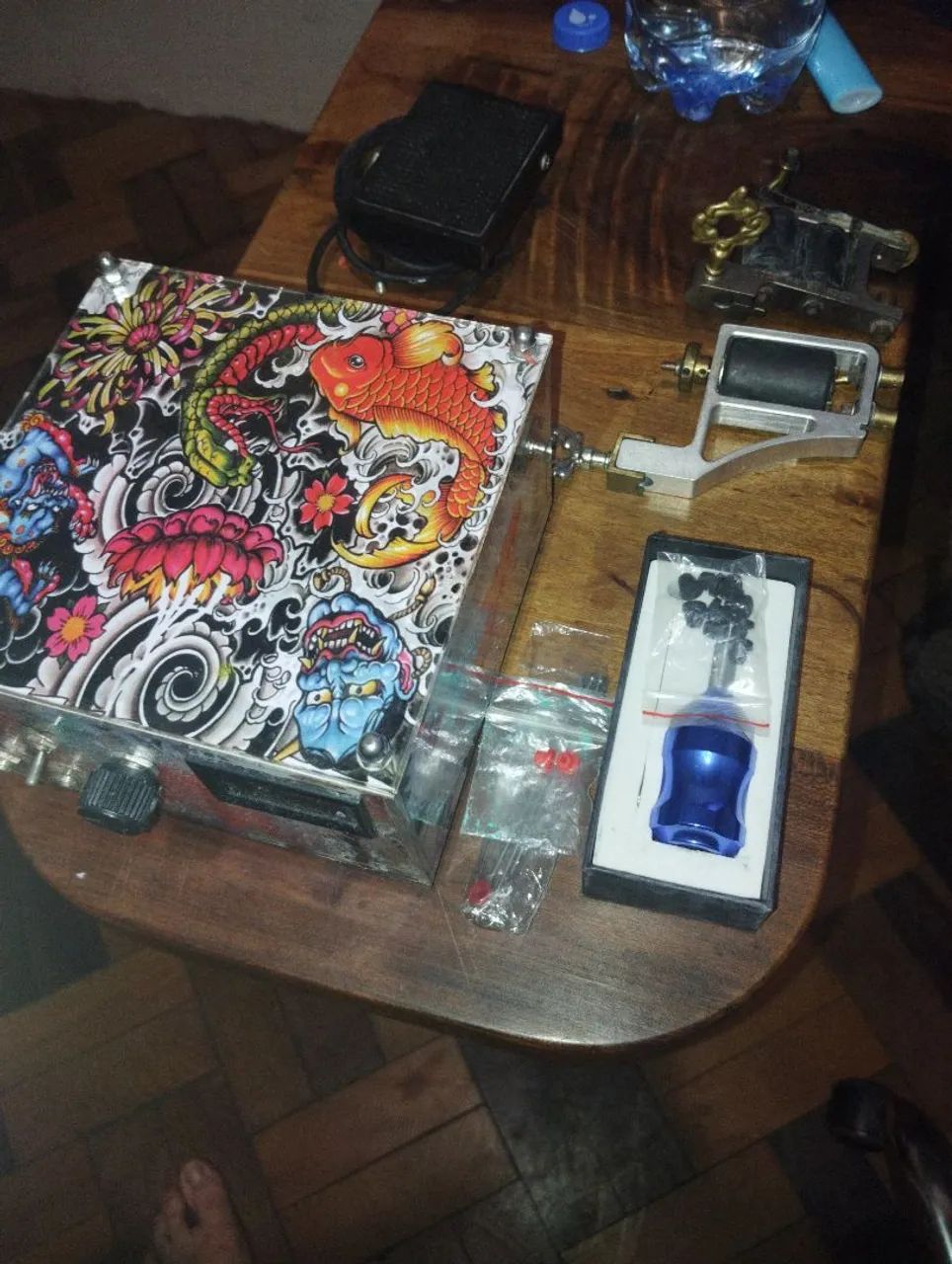 Máquina de tatuagem + kit de energia 