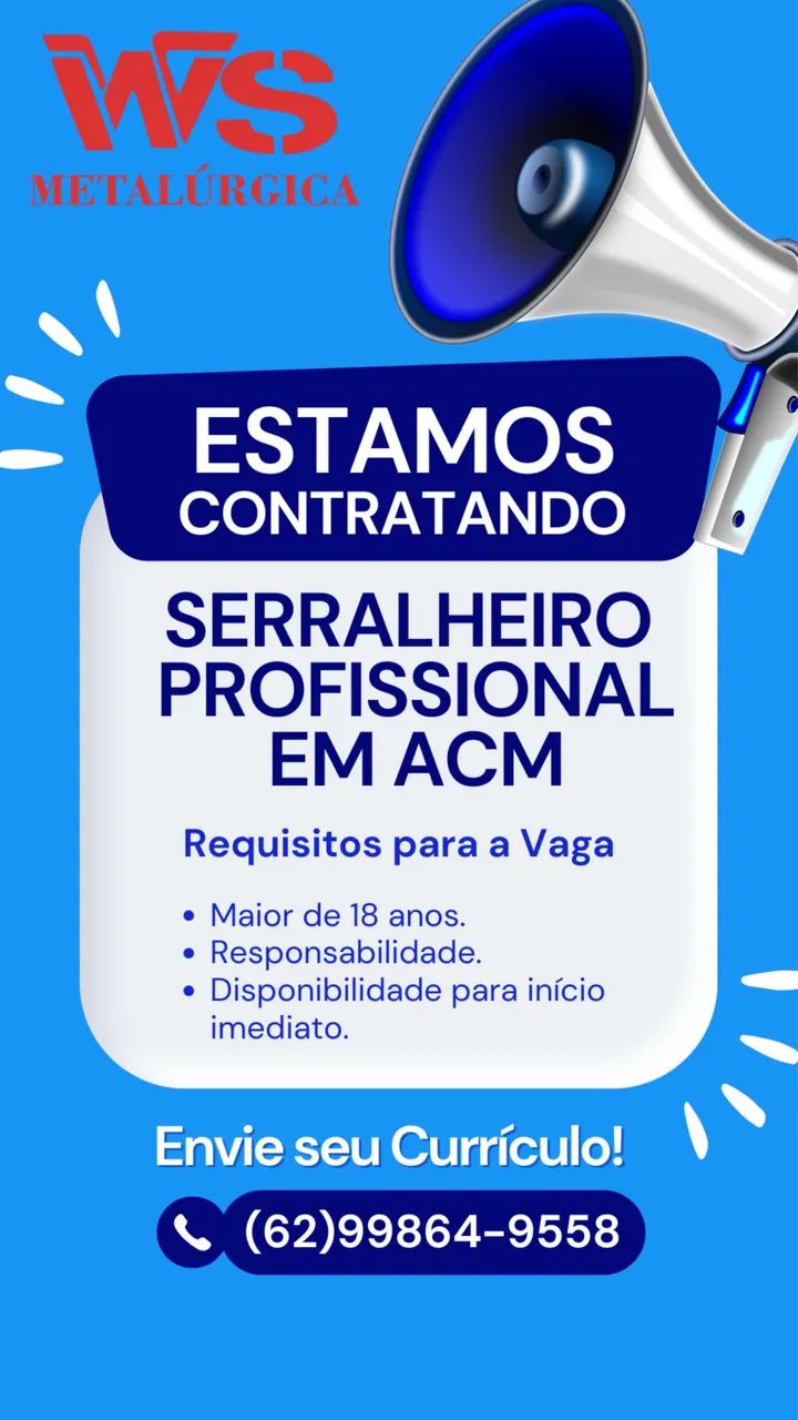 Serralheiro profissional em acm