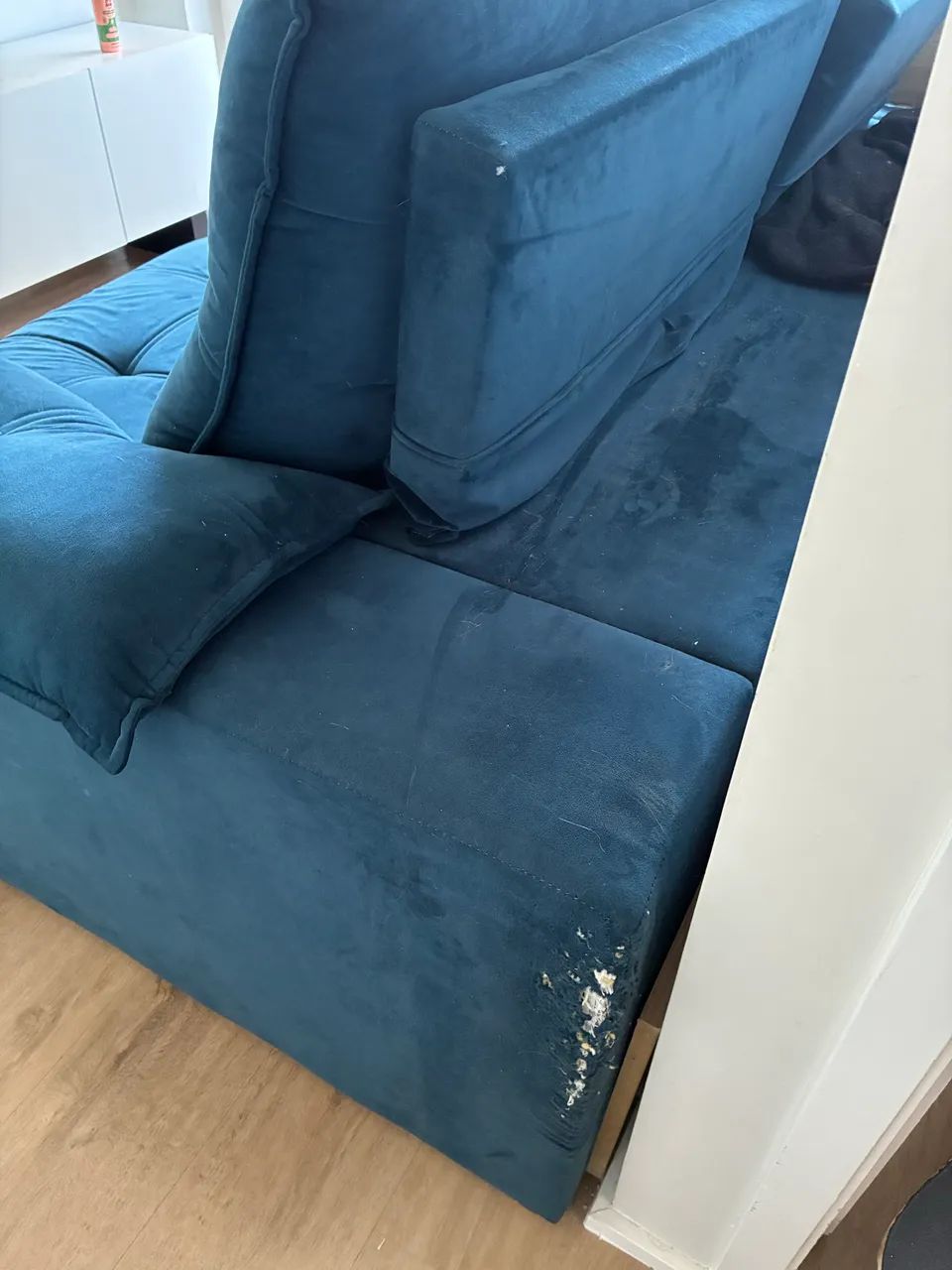 sofa azul 4 lugares - Foto 3