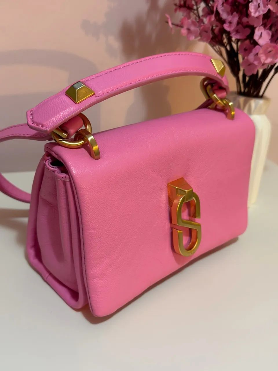 bolsa schutz pequena rosa bebê - Foto 2