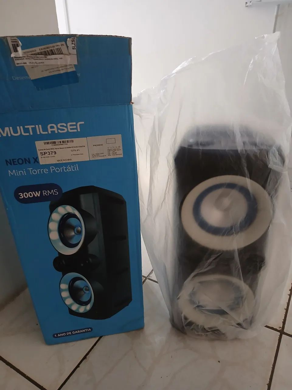 VENDO CAIXA DE SOM TORRE MULTILASER 200 RMS - Foto 4