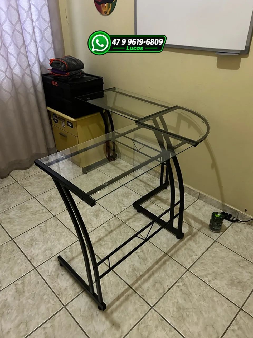 Mesa de Escritório de Vidro