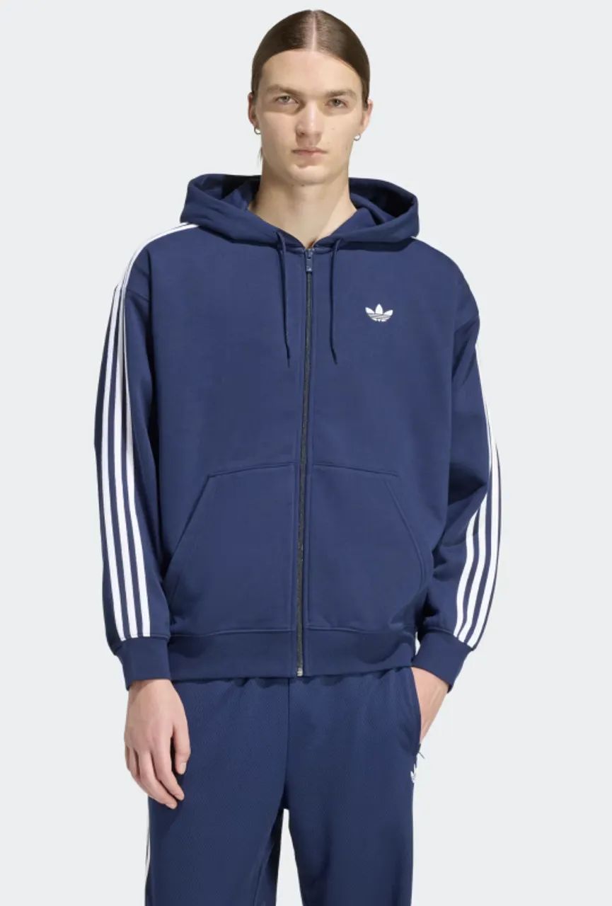 Moletom Adidas 3 Listras Oversized Marinho Original M - Foto 2