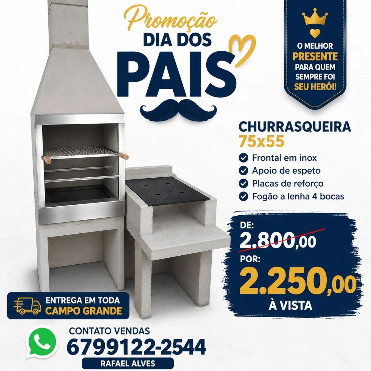 Churrasqueira pré moldada 
