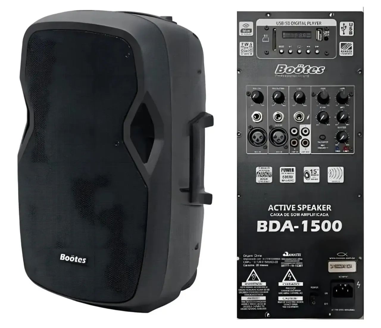 CAIXA DE SOM AMPLIFICADA BDA-1500 profissional  - Foto 2