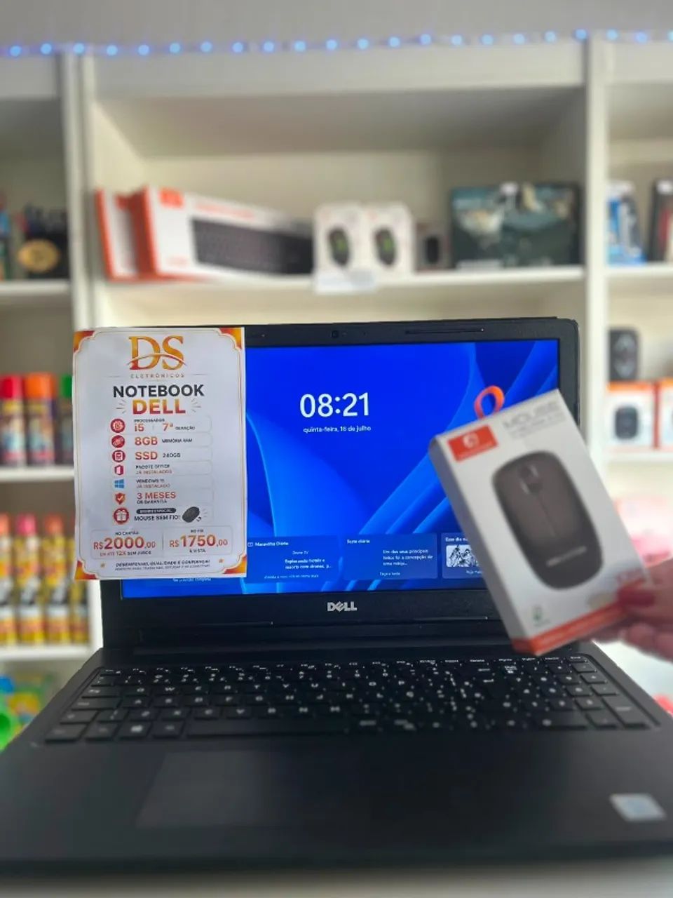 Notebook DELL i5 7 geração