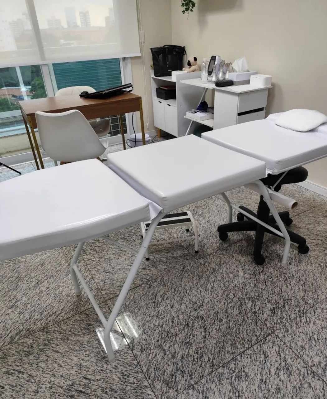 Maca Reclinável 3 posições + Escada + Mocho cela - Ótimo Estado - Foto 2