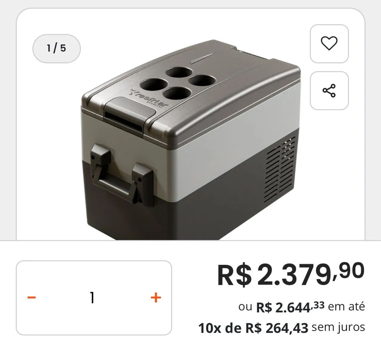 Geladeira para caminhão 