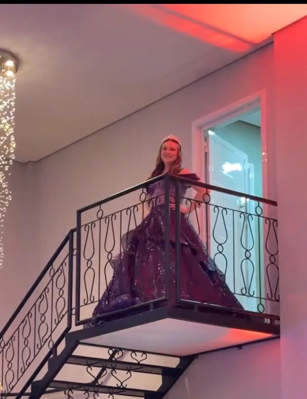 Vestido de 15 anos 2 em 1- roxo  - Foto 5