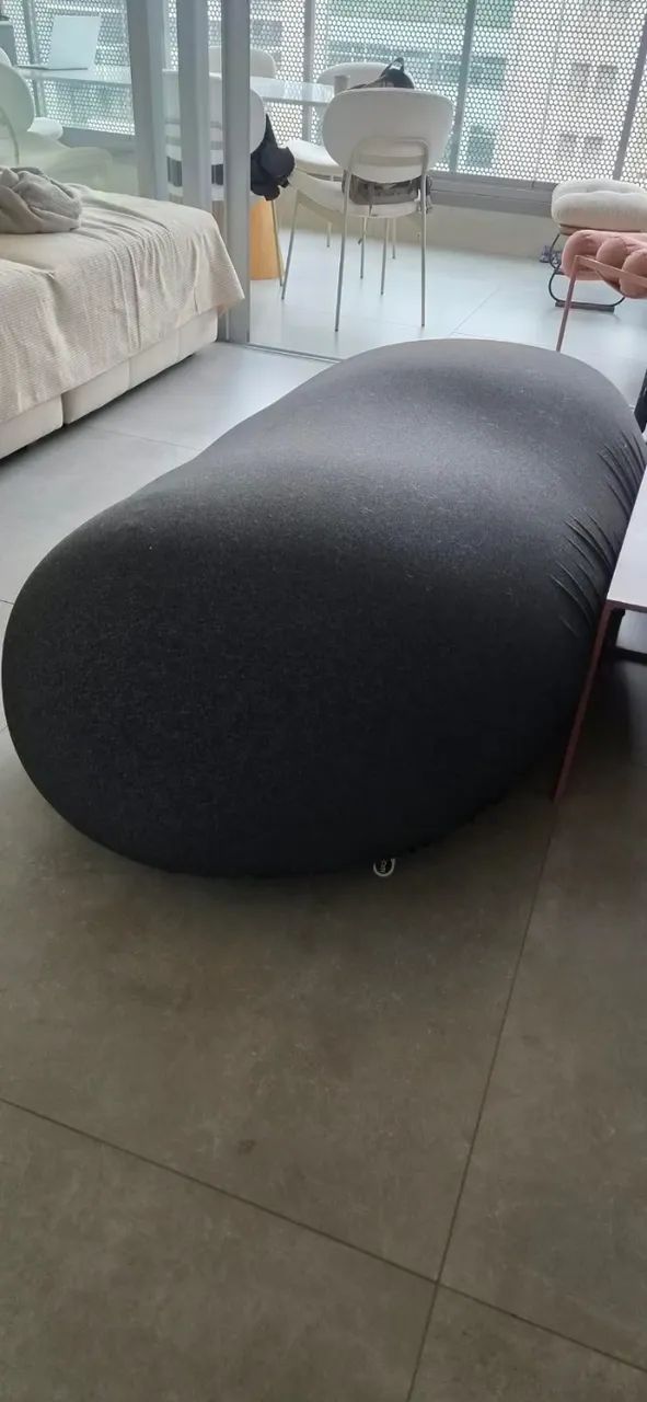 Puff Sofá Ergo FOM - Preto