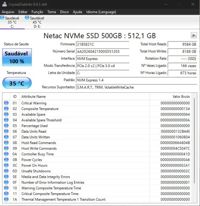 NVME 500GB NETAC - Foto 3