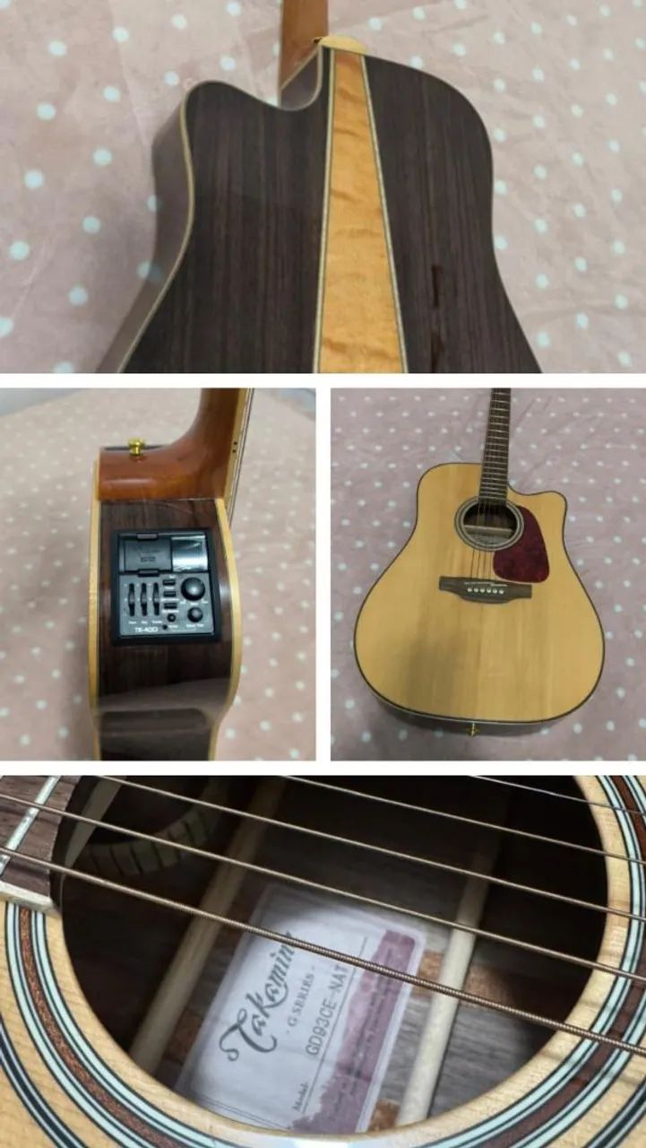 Violão Takamine GD93CE e acessórios 