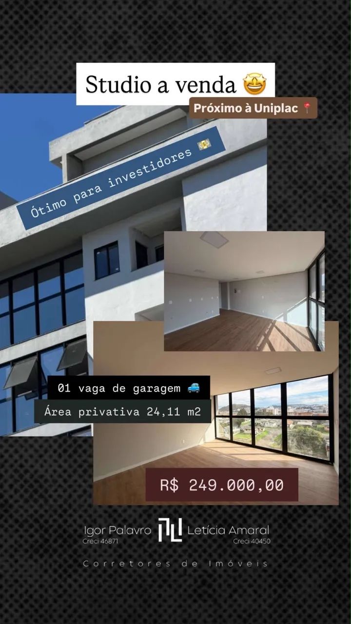 Apartamento Studio Moderno Universitário 3 min do centro.