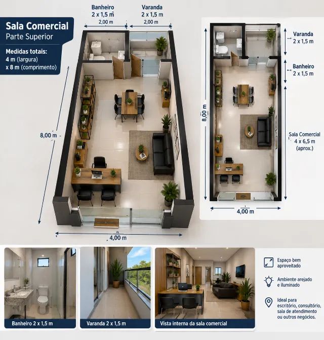 Sala comercial em Maresias Rua da Cesp - Foto 2