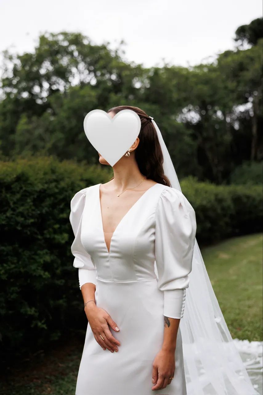 Vestido de noiva clássico - usado 1x