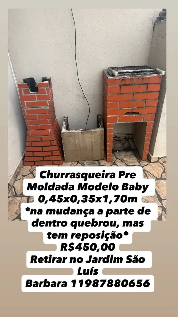 Churrasqueira pre moldada mini
